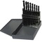 Drill America 1.00mm- 10.00mmx.5mm 19Pc. HSS Jobber Length Drill Bit Set DWD4019-SET